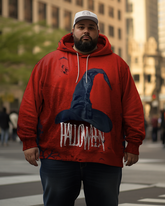 Sweat à capuche grande taille pour homme avec chapeau de sorcière d'Halloween